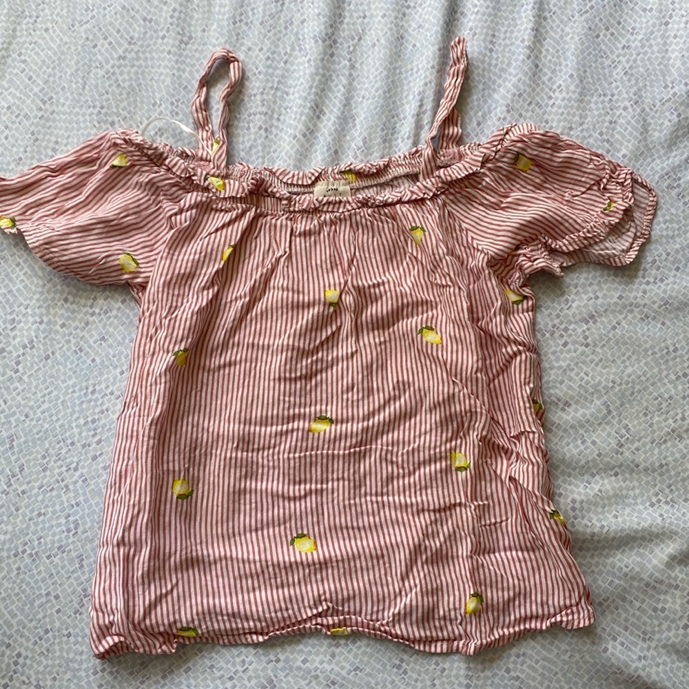 Pink & White Striped Shirt